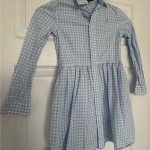 Blue Gingham Girl’s Dress